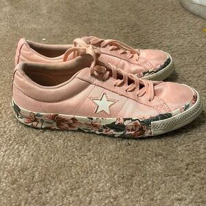 pink floral converse